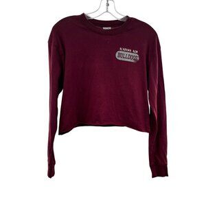 Creative Apparel Cropped Alabama A&M Long Sleeve Tee Size Small